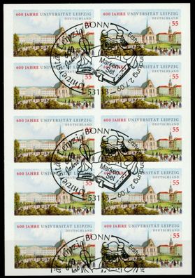 BRD BUND Folienblatt Nr FB4 #2747 gestempelt MH S21D142