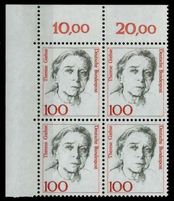 BRD DS FRAUEN Nr 1390 postfrisch Viererblock ECKE-OLI X73037E