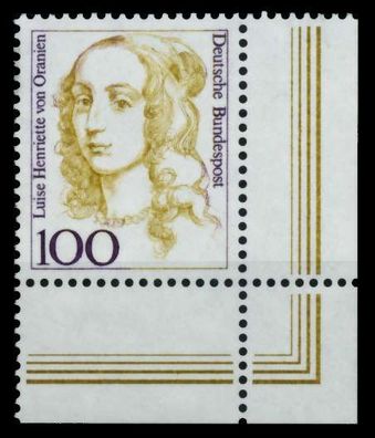BRD DS FRAUEN Nr 1756 postfrisch ECKE-URE X73047E