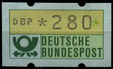 BRD ATM 1981 Nr 1-1-280R postfrisch S2E30C2