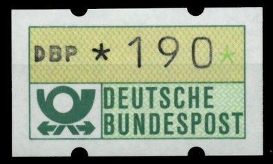 BRD ATM 1981 Nr 1-2-190 postfrisch S2E316E