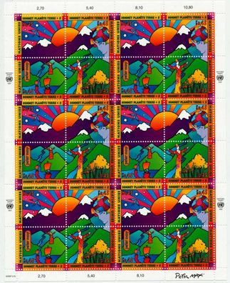 UNO GENF Nr 309-312 postfrisch Kleinbg S013CEA