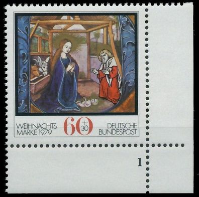 BRD BUND 1979 Nr 1032 postfrisch Formnummer 1 X3D65DE