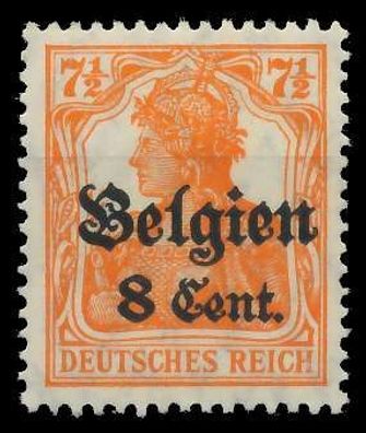 BES. 1WK Landespost Belgien Nr 13bII postfrisch X45A746