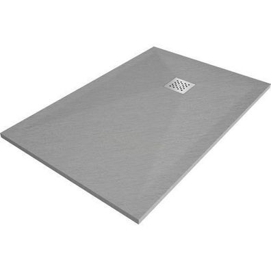 Mexen Stone+ Duschwanne 130x80 cm Grau-Beton