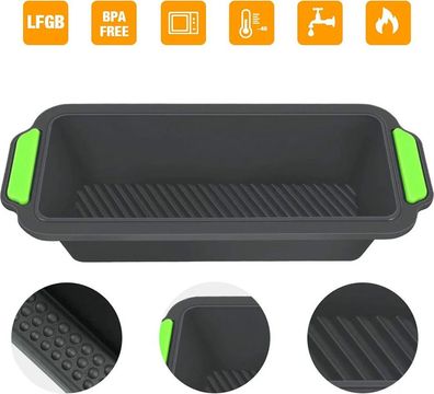 Silikon-Backform, zweifarbige Silikon-Toastbrotform, bunte DIY-Kuchenform
