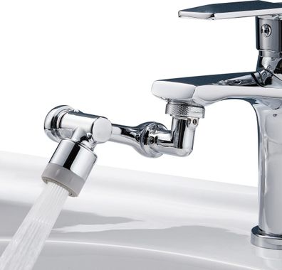 Bad Wasserhahn Aufsatz Drehbarer Wasserhahn Verlängerung mit Wassersparer, 1440 Schwe