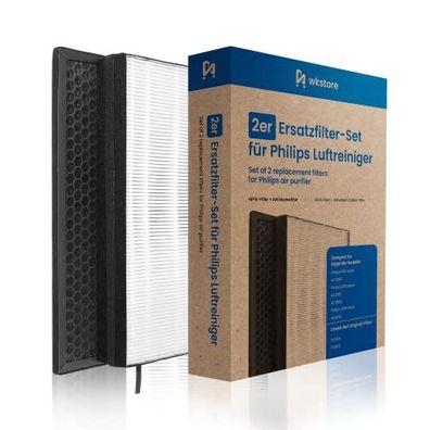 Philips Ersatzfilter Set f?r Luftreiniger mit HEPA- und Aktivkohlefilter