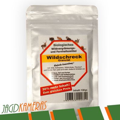 Wildschreck Granulat 130g Packung Wild Vergrämungsmittel Wildlenkungsmittel