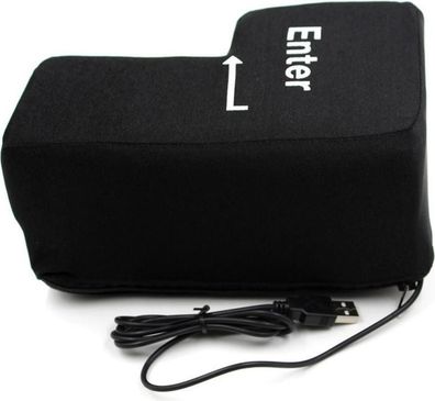 Große USB-Eingabetaste – Riesiges weiches Kissen für Büroschläfchen, Stressabbau und