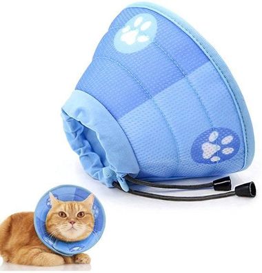 Haustier Kegel Halskrause, ür Hunde und Katzen Schutzkragen, röße M?Katzenhalsumfang