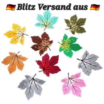 Flicken zum Aufbügeln Bügelflicken Aufbügler Blatt Patches Aufbügelflicken