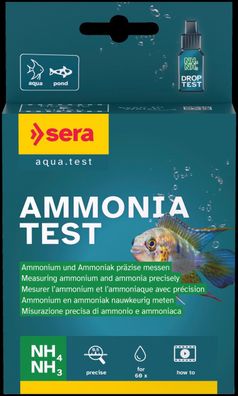 Sera NH4 NH3 Ammonium / Ammoniak - Ammonia Test 3x 15ml ca. 60 Tests Wassertest