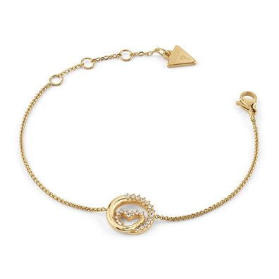 Guess Schmuck Damen-Armband Herz Goldfarben S JUBB05527JWYGS