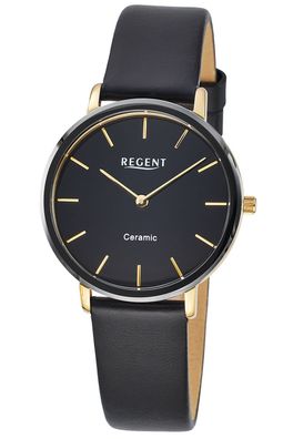 Regent Damenuhr Edelstahl/Keramik Ø 34 mm F-1586