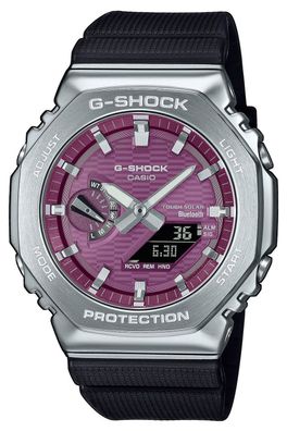 Casio G-Shock Herrenuhr Solar Bluetooth Weinrot GBM-2100A-4BER