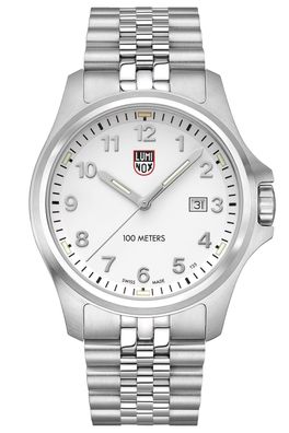 Luminox Herrenuhr Dress Field Quarz Stahl/Weiß XL.2527