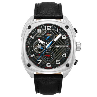 Police Herrenuhr Quarz Portland mit 2 Bändern PEWGF00814X1