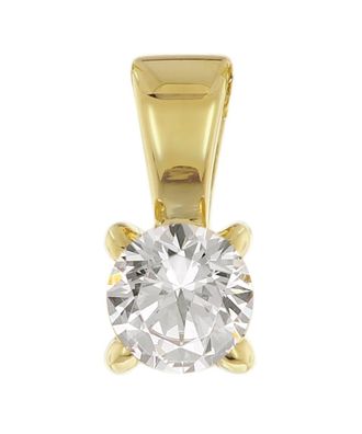 GLIZZ Schmuck Brillant-Anhänger Mit Lab Grown Diamant 0,25 Karat 333 Gelbgold GL1068