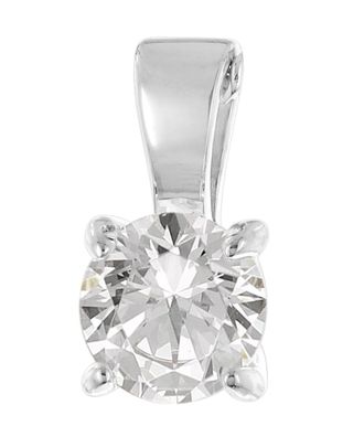 GLIZZ Schmuck Schmuck-Anhänger mit Lab Grown Diamant 0,50 Karat 333 Weißgold GL1071