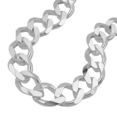 Armband 11x3mm Weitpanzer Silber 925 21cm