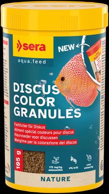 Sera Discus Color Granules 250ml - Granulat Farbfutter für Diskus Aquarium