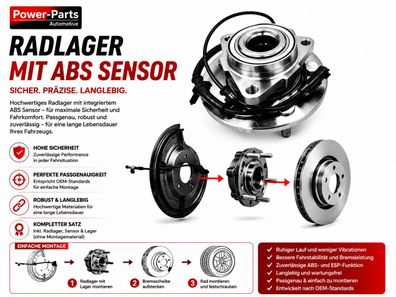 Radlager / Radnabe VA Ram 1500 Bj:09-11 ( mit ABS )