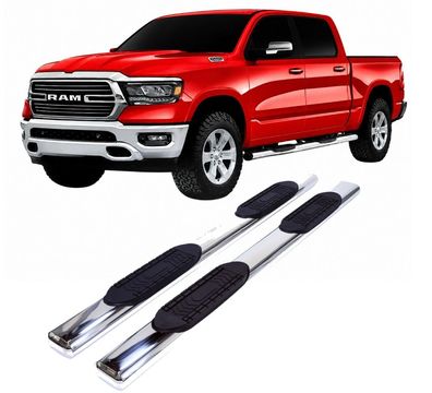 6" Einstiegsrohre oval poliert Dodge RAM 1500, 2500 Crew Cab (Gen.4)