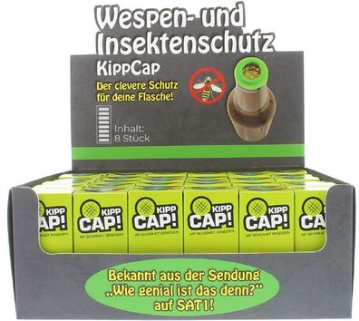 KippCap Insktenschutz 8 Stk Flaschenaufsatz bunt für die Familie bekannt aus TV