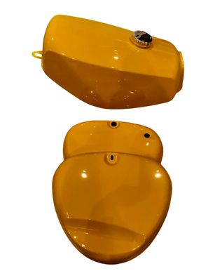 Tankset Benzintank Seitendeckel li/re Enduro Ausführung Bananentank f. Simson