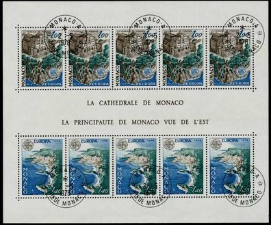 MONACO Block 12 zentrisch gestempelt X725976