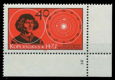 BRD 1973 Nr 758 postfrisch Formnummer 2 X7FD71A