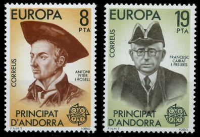 Andorra Spanische POST 1980-1989 Nr 131-132 postfrisch S1B31A6