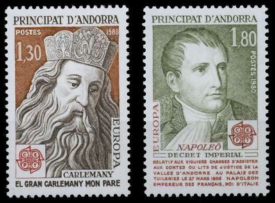 Andorra (FRANZ. POST) 1980 Nr 305-306 postfrisch S1B3182