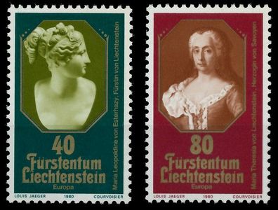Liechtenstein 1980 Nr 741-742 postfrisch S1C32EE