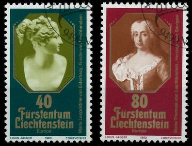 Liechtenstein 1980 Nr 741-742 gestempelt X59A06E