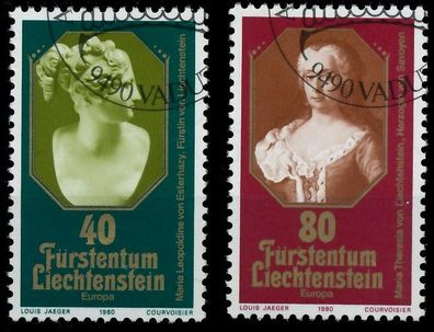 Liechtenstein 1980 Nr 741-742 gestempelt X59A072