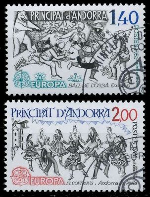 Andorra (FRANZ. POST) 1981 Nr 313-314 gestempelt X5A001E