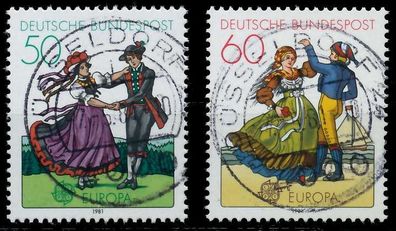 BRD BUND 1981 Nr 1096-1097 zentrisch gestempelt X5A00A6