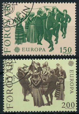 FÄRÖER 1981 Nr 63-64 gestempelt X5A0122
