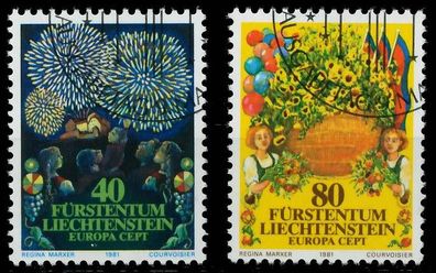 Liechtenstein 1981 Nr 764-765 gestempelt X5A9EA2
