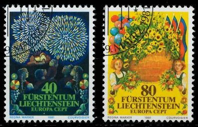 Liechtenstein 1981 Nr 764-765 gestempelt X5A9E9E