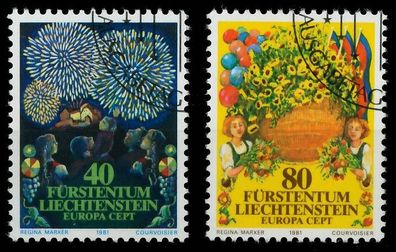 Liechtenstein 1981 Nr 764-765 gestempelt X5A9E96