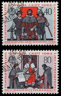 Liechtenstein 1982 Nr 791-792 gestempelt X5B5442