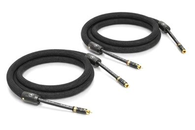 Viablue NF-S6 AIR - Referenz Cinchkabel - T8 Stecker - 6-fach geschirmt - Black
