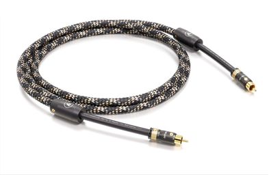 Viablue NF-B - HighEnd Subwooferkabel - Mono Cinchkabel - T8 Stecker - Cobra