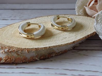 Elegante Ohrringe aus Kupfer mit tropfendem Öl-Design