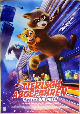 Tierisch abgefahren - Rettet die Pets! - Original Kinoplakat A0 - Filmposter