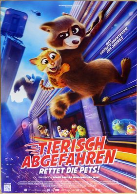 Tierisch abgefahren - Rettet die Pets! - Original Kinoplakat A1 - Filmposter