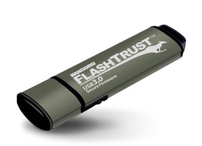 Kanguru FlashTrust 32GB USB 3.0 / Secure Firmware / compatible with Windows, MacOS, L